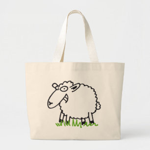 sheep large tote bag