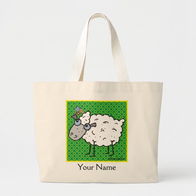 Sheep Large Tote Bag (Front)