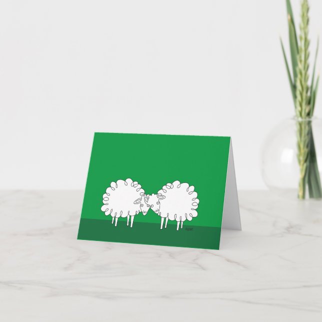  Sheep Love Greeting Card (Front)