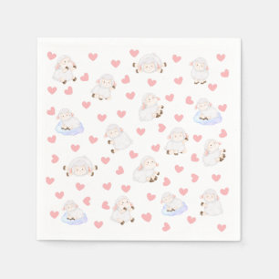 Sheep love napkin