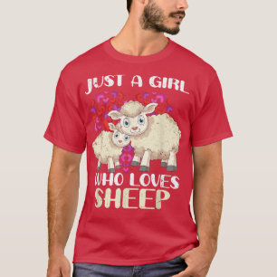 Sheep Lover Girls Women Farm Animal Farmer Lamb He T-Shirt