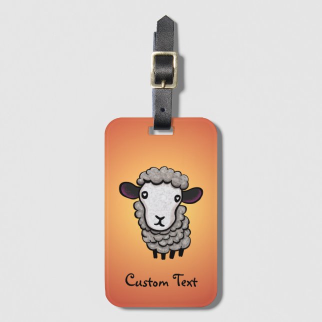 Sheep Luggage Tag (Front Vertical)