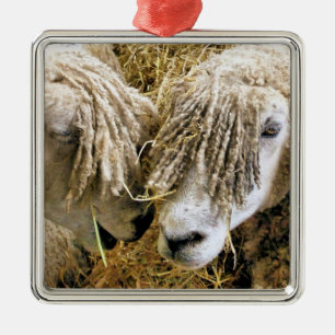 SHEEP METAL TREE DECORATION