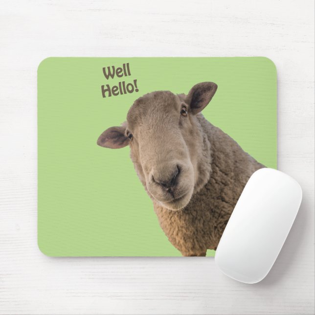 Sheep Mouse Mat (With Mouse)