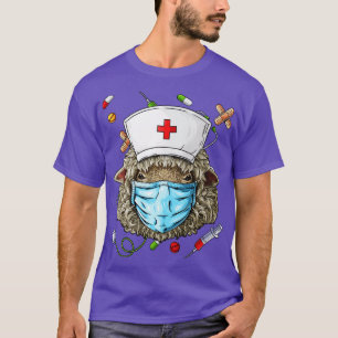 Sheep Nurse RN Funny ER Nursing School Graduation T-Shirt