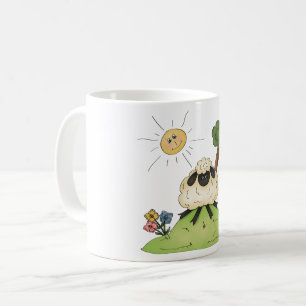 Sheep On A Hill Mug