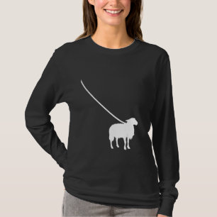 Sheep on a Leash Farm Farmer Pet Animal Cute T-Shirt