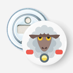 Sheep on Motorcycle Bottle Opener