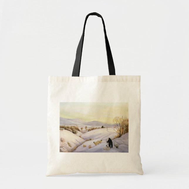 Sheep on the ridge tote bag (Front)