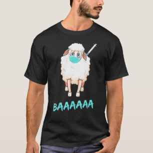 Sheep Or Sheeple Anti Vaccine Mask Sheep Wearing F T-Shirt