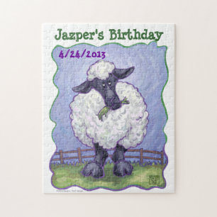 Sheep Party Center Jigsaw Puzzle