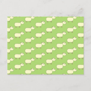 Sheep Pattern. Postcard