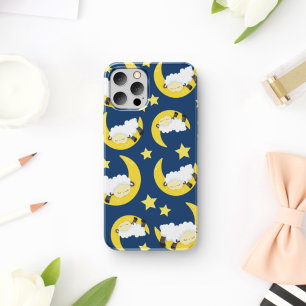 Sheep Pattern, Sleeping Sheep, Moon, Stars