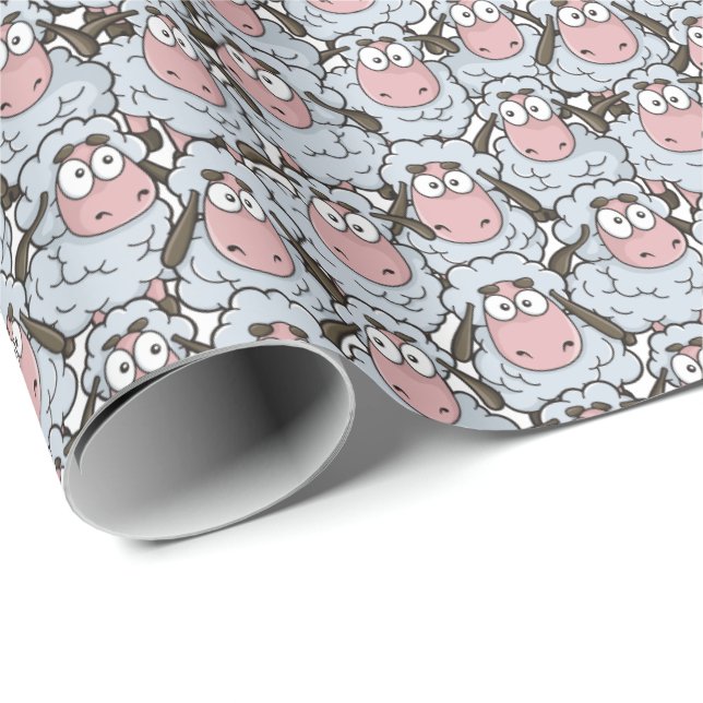 Sheep Pattern Wrapping Paper (Roll Corner)