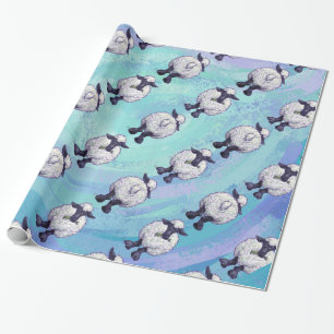 Sheep Patterns Wrapping Paper