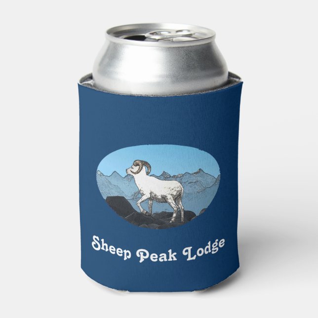 Sheep Peak Lodge Can Cooler (Can Front)