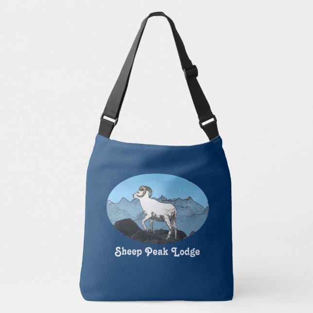 Sheep Peak Lodge Crossbody Bag (Front)