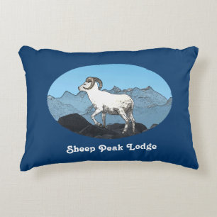 Sheep Peak Lodge Decorative Cushion