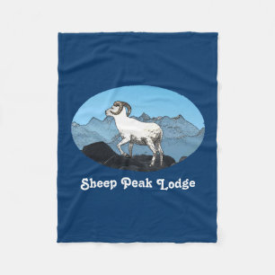 Sheep Peak Lodge Fleece Blanket
