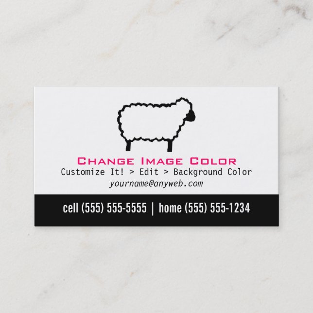 Sheep - Personal Business Card (Front)