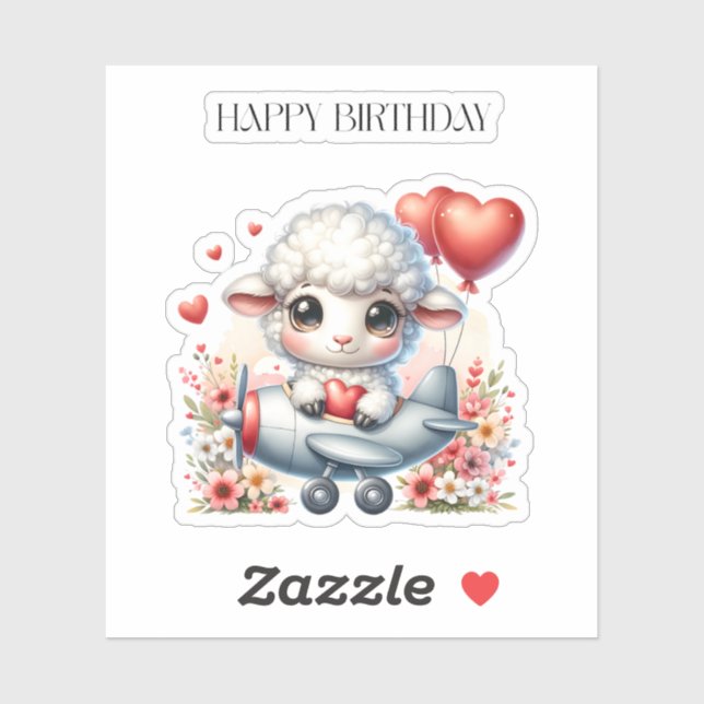 Sheep Pilot Birthday (Sheet)