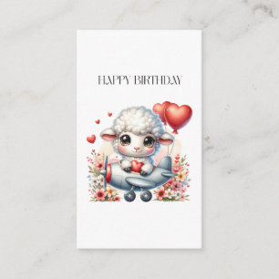 Sheep Pilot Birthday Enclosure Card