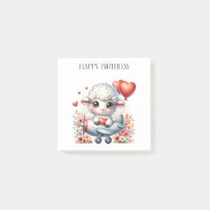 Sheep Pilot Birthday Post-it Notes