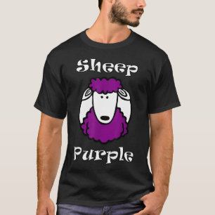 Sheep Purple Funny Animal Rock Music T-Shirt