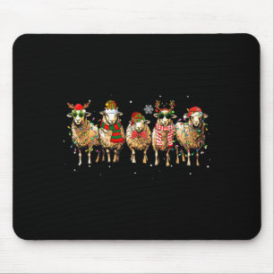 Sheep Santa Xmas Funny Sheep Lover Gift Christmas Mouse Mat