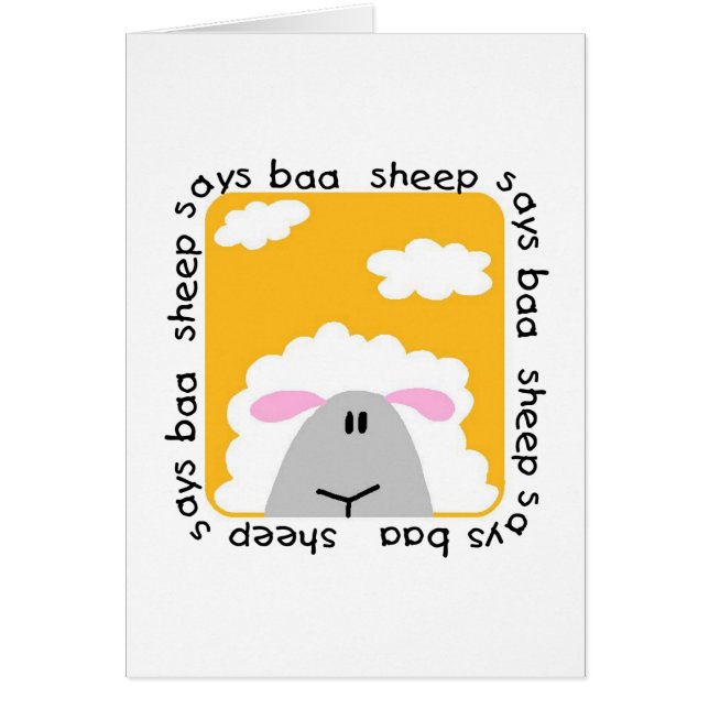 Sheep Says Baa T-shirts and Gifts (Front)