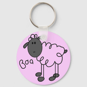 Sheep Says Baa Tshirts and Gifts Key Ring