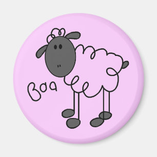 Sheep Says Baa Tshirts and Gifts Magnet