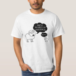 Sheep Says Wake Up Sheeple T-Shirt