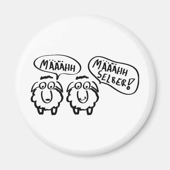 sheep schafe määähhh määhhh selber ! magnet (Front)