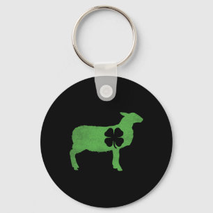 Sheep Shamrock St Patricks Day Irish Saint Paddy's Key Ring