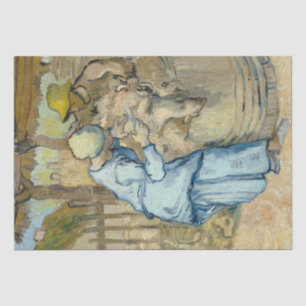 Sheep Shearer after Millet by Vincent Van Gogh Tissue Paper