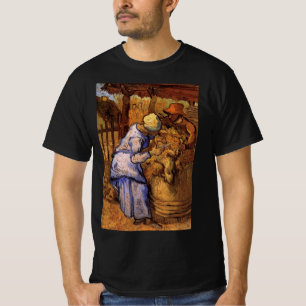 Sheep Shearers (after Millet) by Vincent van Gogh T-Shirt