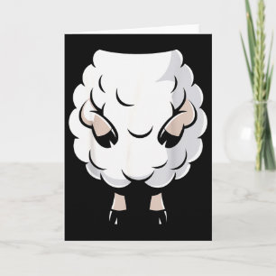Sheep Shirt Adult Kids Men Women Lamb Sheep Costum Card