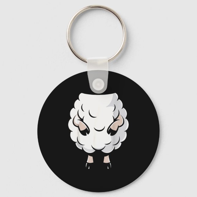 Sheep Shirt Adult Kids Men Women Lamb Sheep Costum Key Ring (Front)