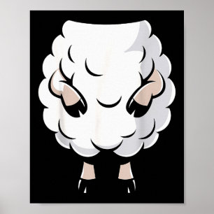 Sheep Shirt Adult Kids Men Women Lamb Sheep Costum Poster
