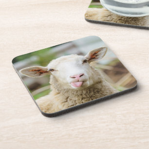 Sheep show tongue coaster