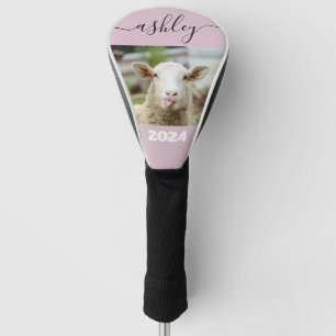 Sheep show tongue golf head cover