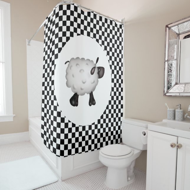 Sheep Shower Curtain (In Situ)