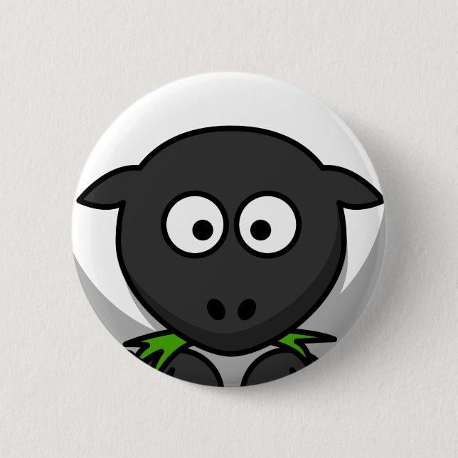 Sheep Skin 6 Cm Round Badge (Front)