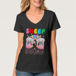 Sheep Squad Cute Couple Sheeps Rainbow Lover Famil T-Shirt
