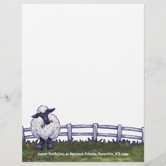 Sheep Stationery (Front)
