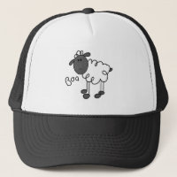 Sheep Stick Figure Hat