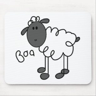 Sheep Stick Figure Mousepad
