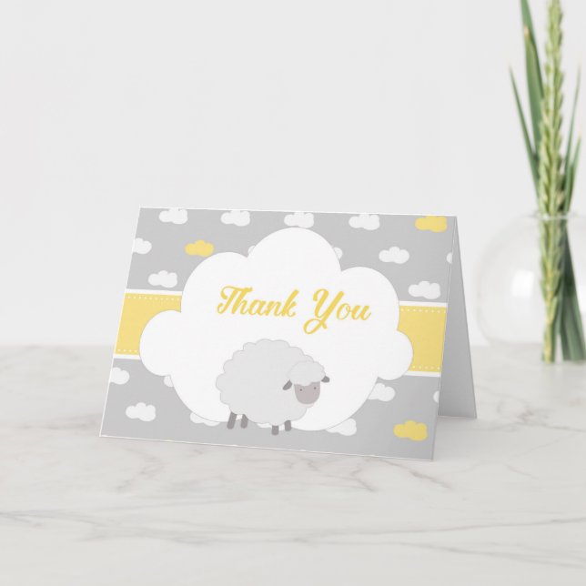 Sheep Thank You Card (Front)