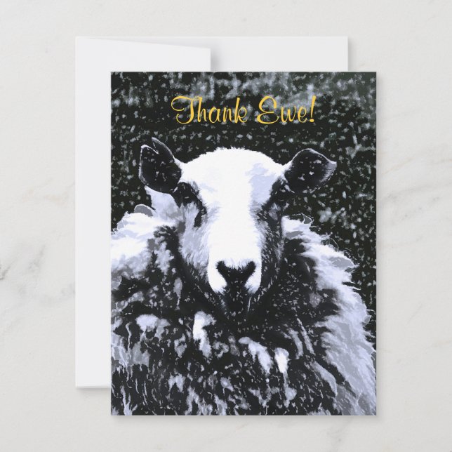 SHEEP THANK YOU CARD (Front)